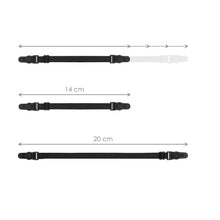 Laden Sie das Bild in den Galerie-Viewer, Maskenbänder - stufenlos einstellbar (4 Stück - schwarz)